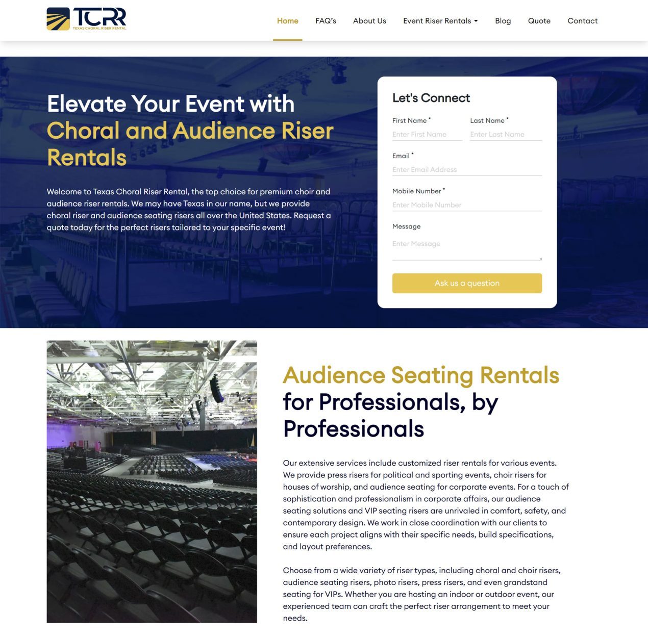 Texas Choral Riser Rental - Providing Choral Risers, Audience Risers ...